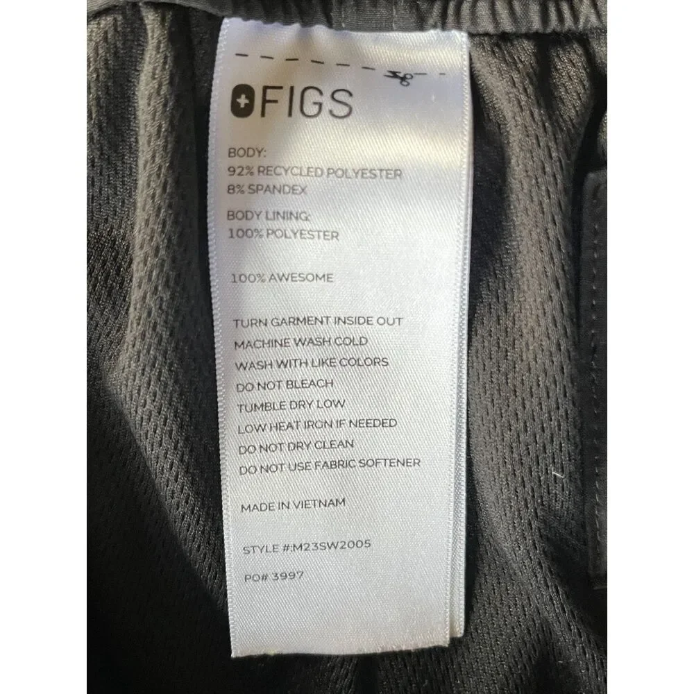 FIGS Technical Collection Gray Cairo Slim FREEx Lined Cargo Pants Mens Sz Medium